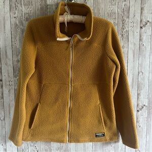 L.L. Bean Yellow Fleece Jacket Small